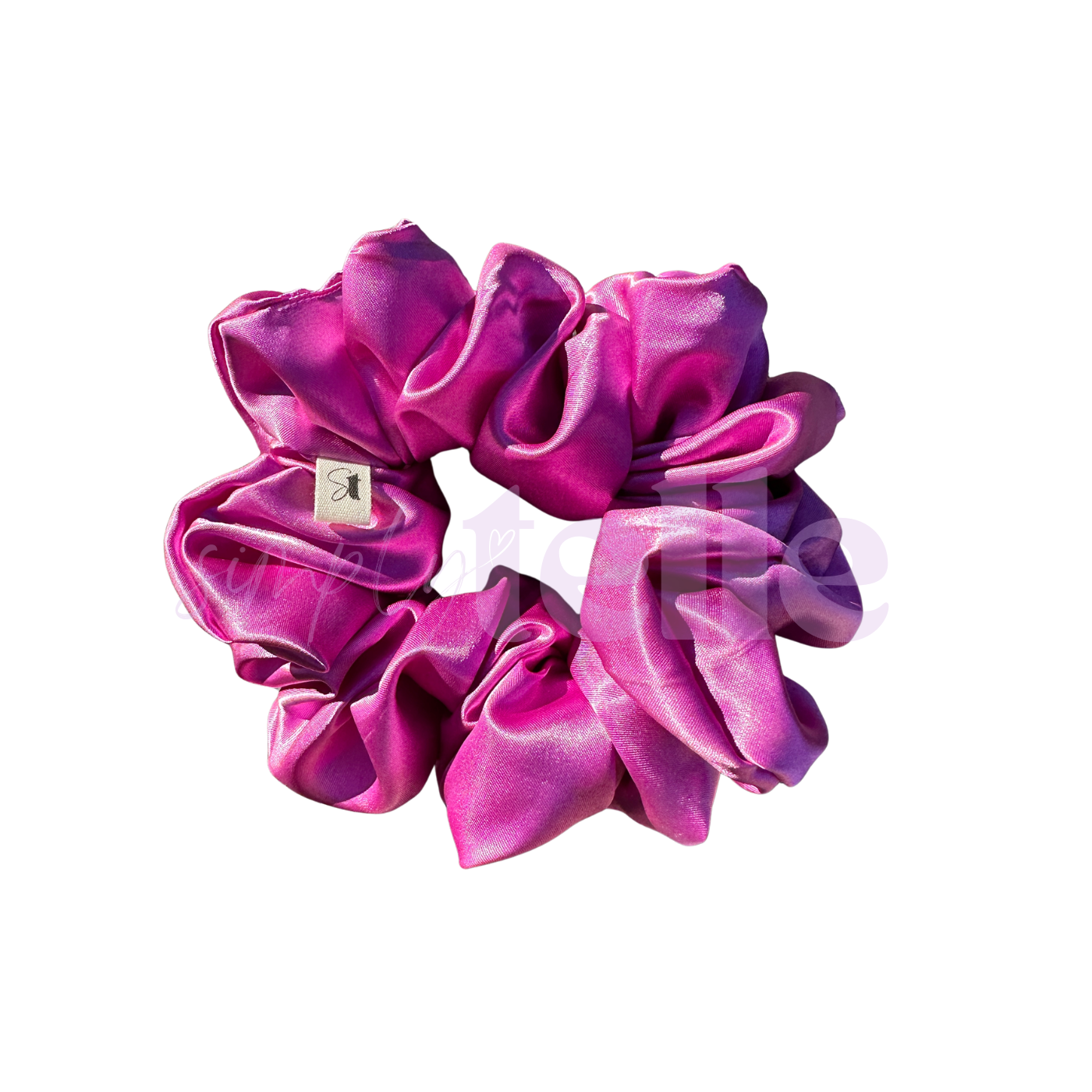 Magenta Satin - Scrunchie