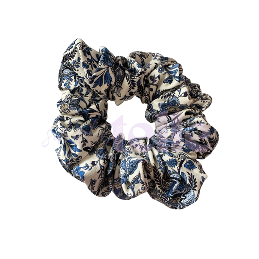 Blue Paisley - Scrunchie