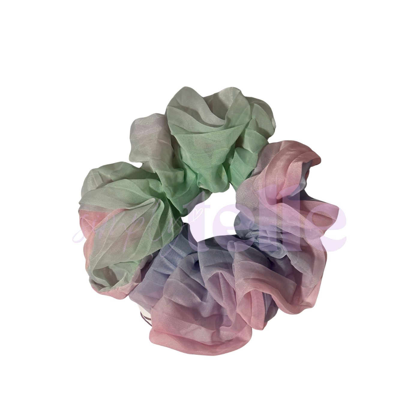 Rainbow Tulle - Regular Scrunchie
