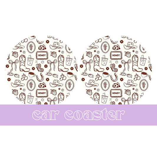 Howdy - Car Coaster