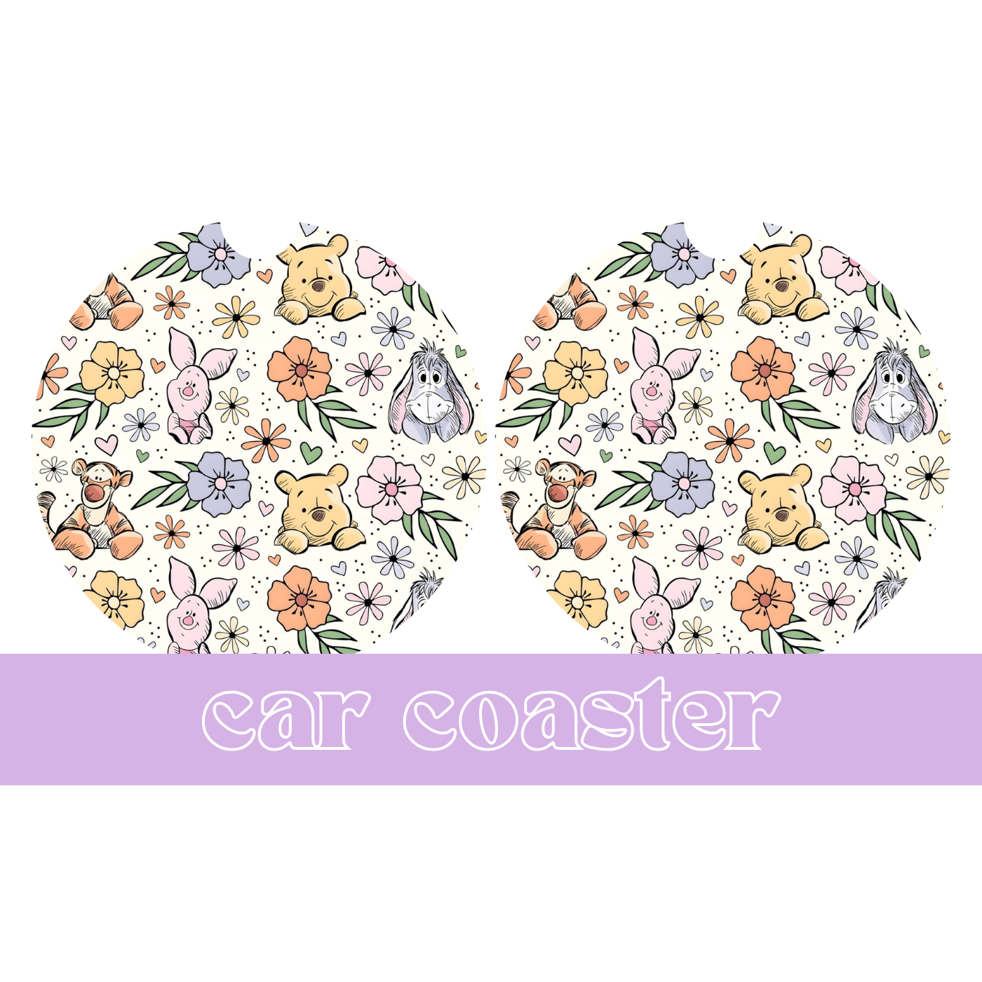 Friends Flowers - Car Coaster