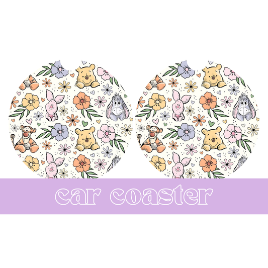 Friends Flowers - Car Coaster