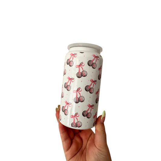 Disco Cherry - 16oz Stainless Steel Tumbler Sublimated