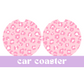 Pink Leopard | Car Coasters