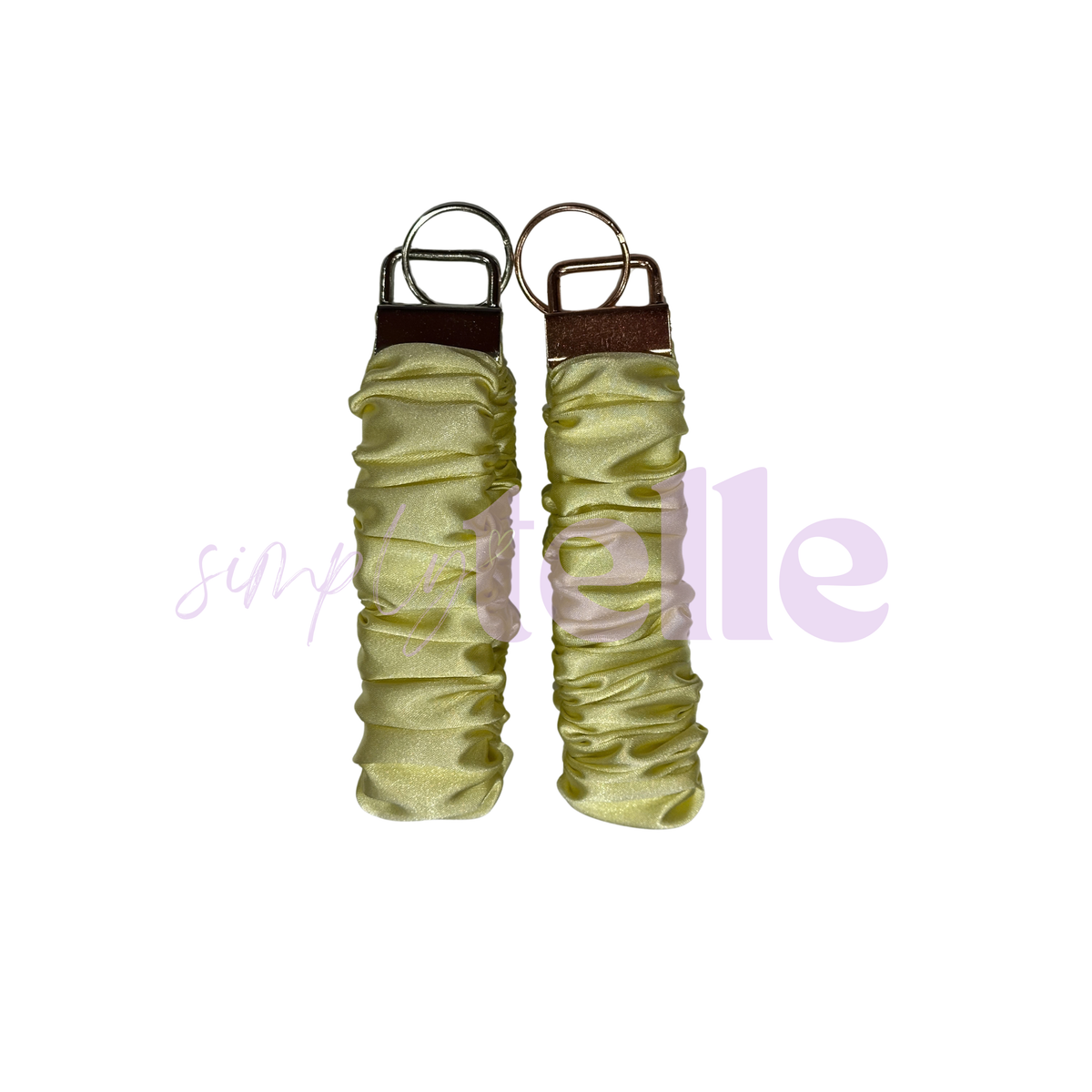 Lemon Deluxe Satin - Scrunch Wristlet