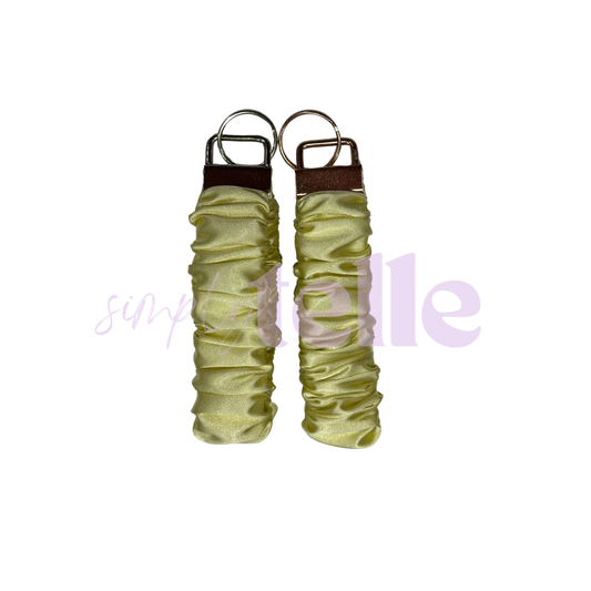 Lemon Deluxe Satin - Scrunch Wristlet