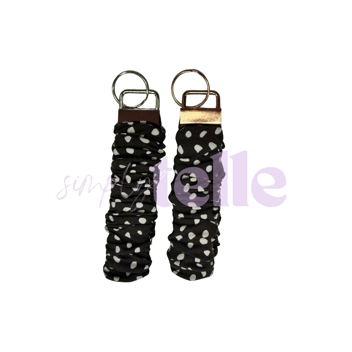Dark Choc Speckle - Scrunch Wristlet
