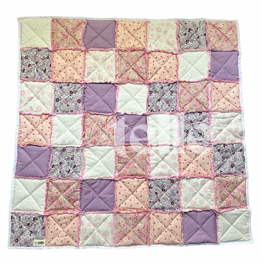 Pink Purple Rag Quilt