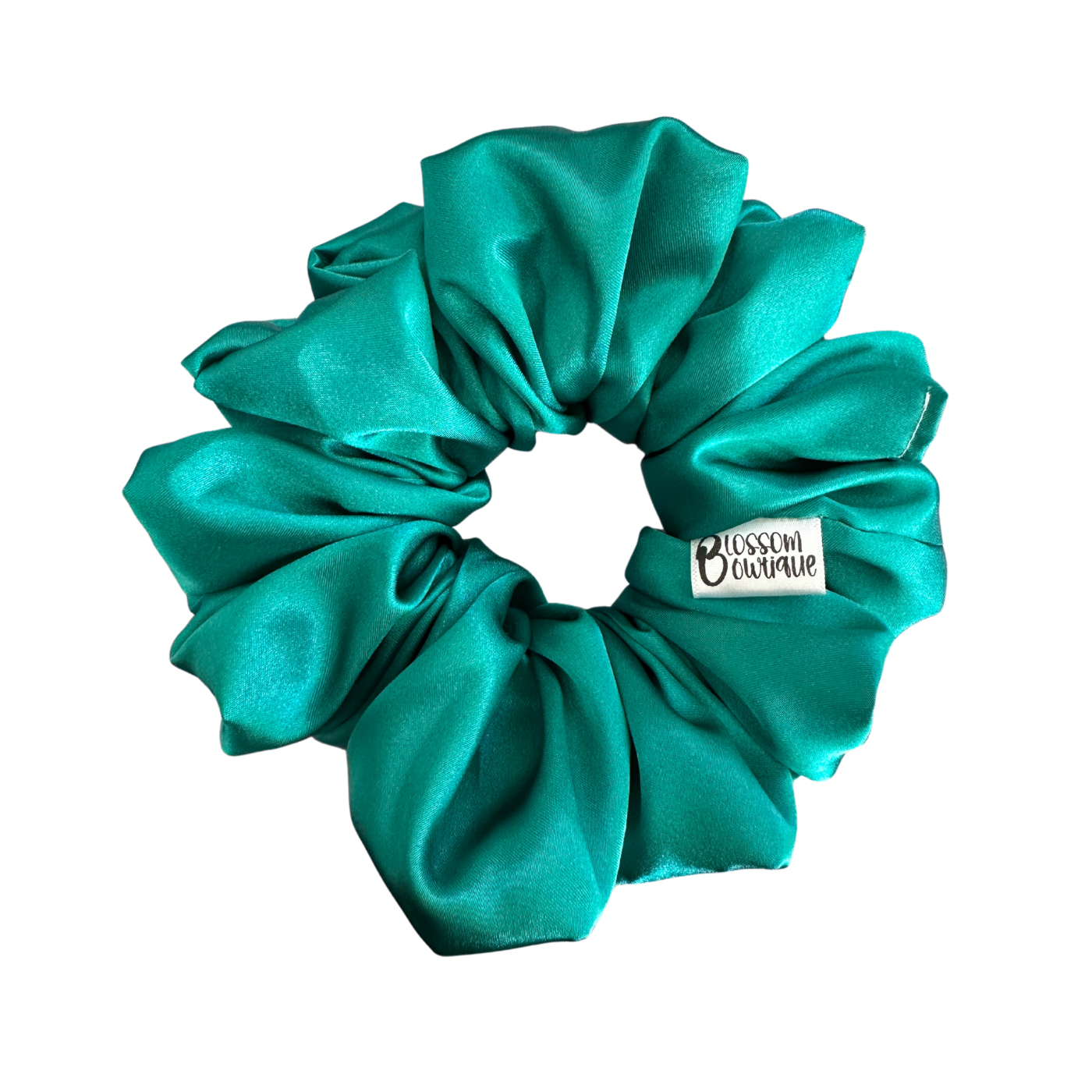 Peacock Satin - Regular Scrunchie