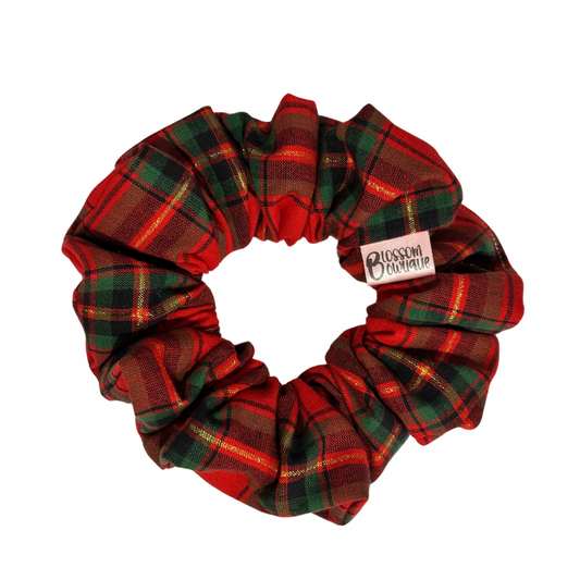 Tartan Xmas Red - Regular Scrunchie