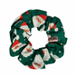 Green Santa Xmas - Regular Scrunchie