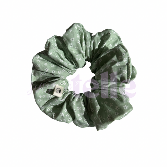 Ditsy Green - Regular Scrunchie