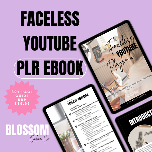 Faceless YouTube Playbook E-book