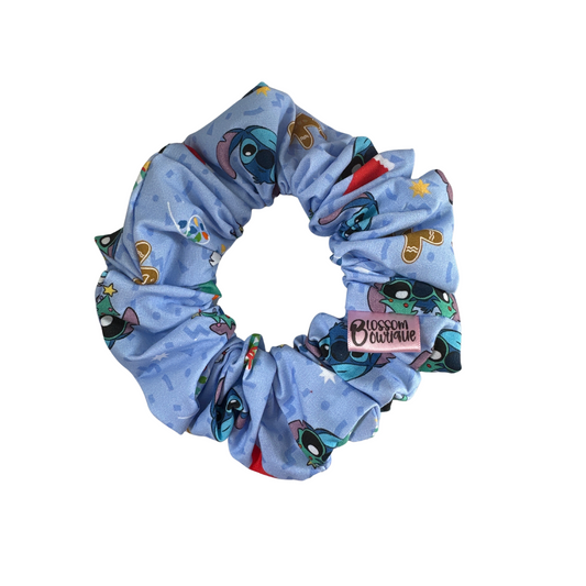 Blue Alien Xmas | Regular Scrunchie