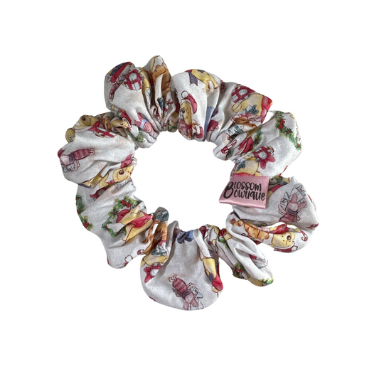 Xmas Yellow Bear - Regular Scrunchie