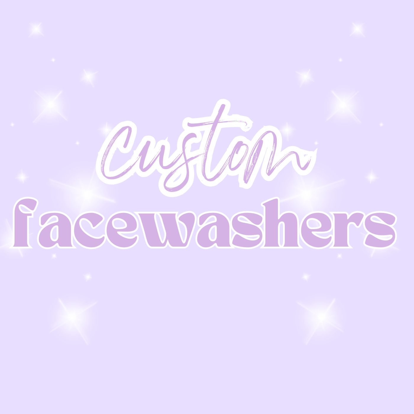 Facewashers - Custom