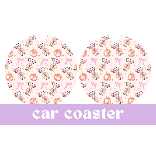 Martini Girl | Car Coasters