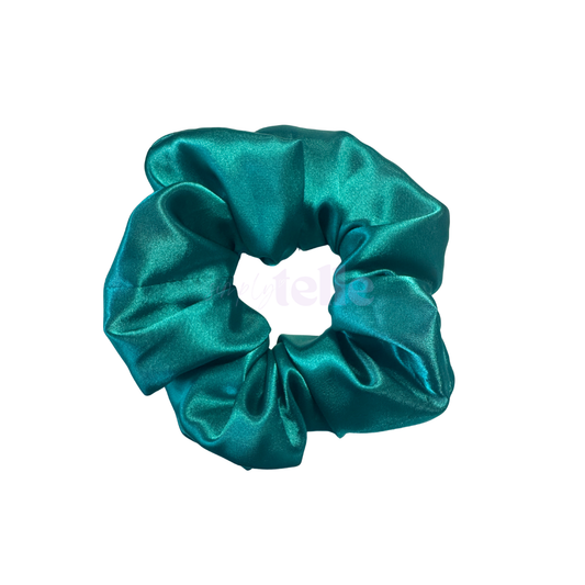 Peacock Satin - Regular Scrunchie
