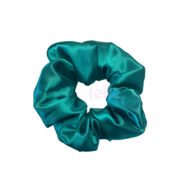 Peacock Satin - Regular Scrunchie