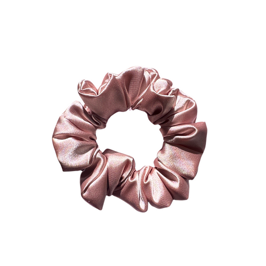 Dusty Pink Deluxe Satin - Mini Scrunchie