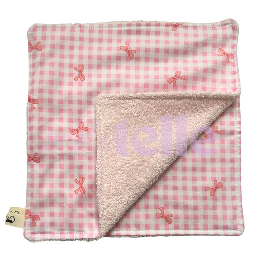 Pink Gingham Bows - Single Washer