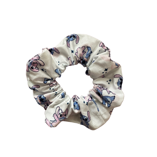 Blue & Pink Alien - Mini Scrunchie