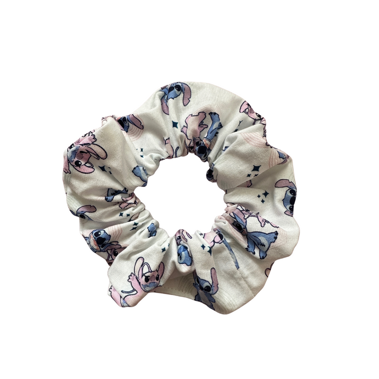 Blue & Pink Alien - Mini Scrunchie