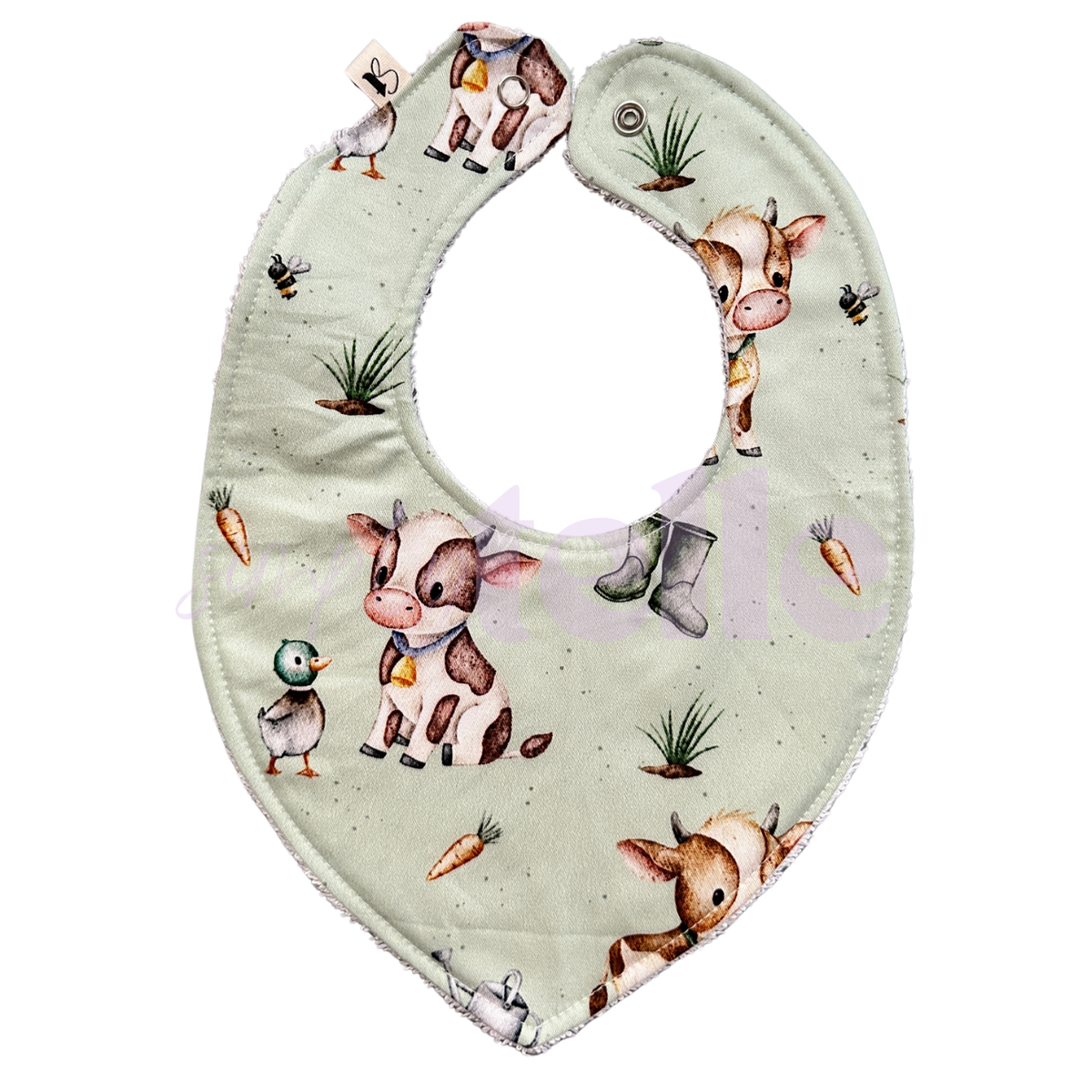 Sage Cows - Bib