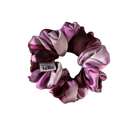 Marble Purple Haze Satin - Regular Scrunchie