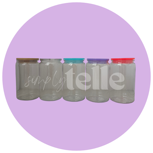 16oz Acrylic Clear Colour Lid Blank