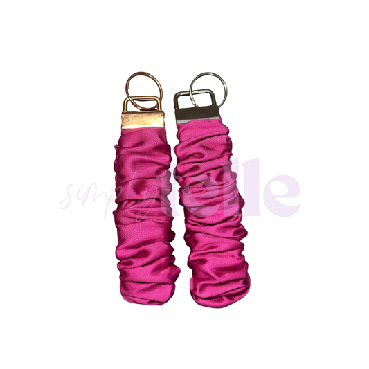 Fuchsia Glow - Scrunch Wristlet