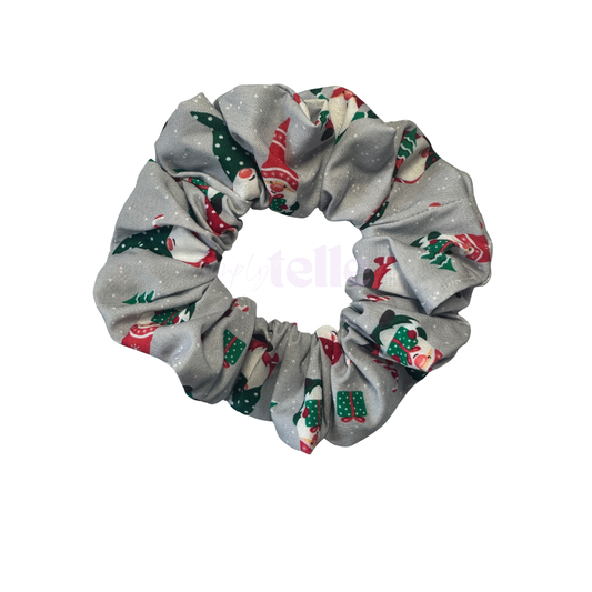 Grey Gnome Xmas - Regular Scrunchie