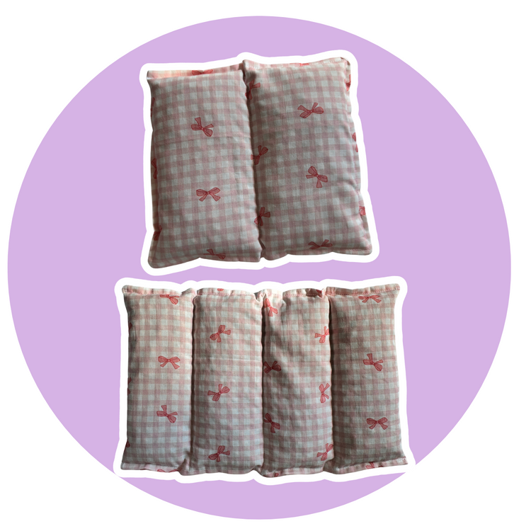 Pink Gingham Bow | Heatpack