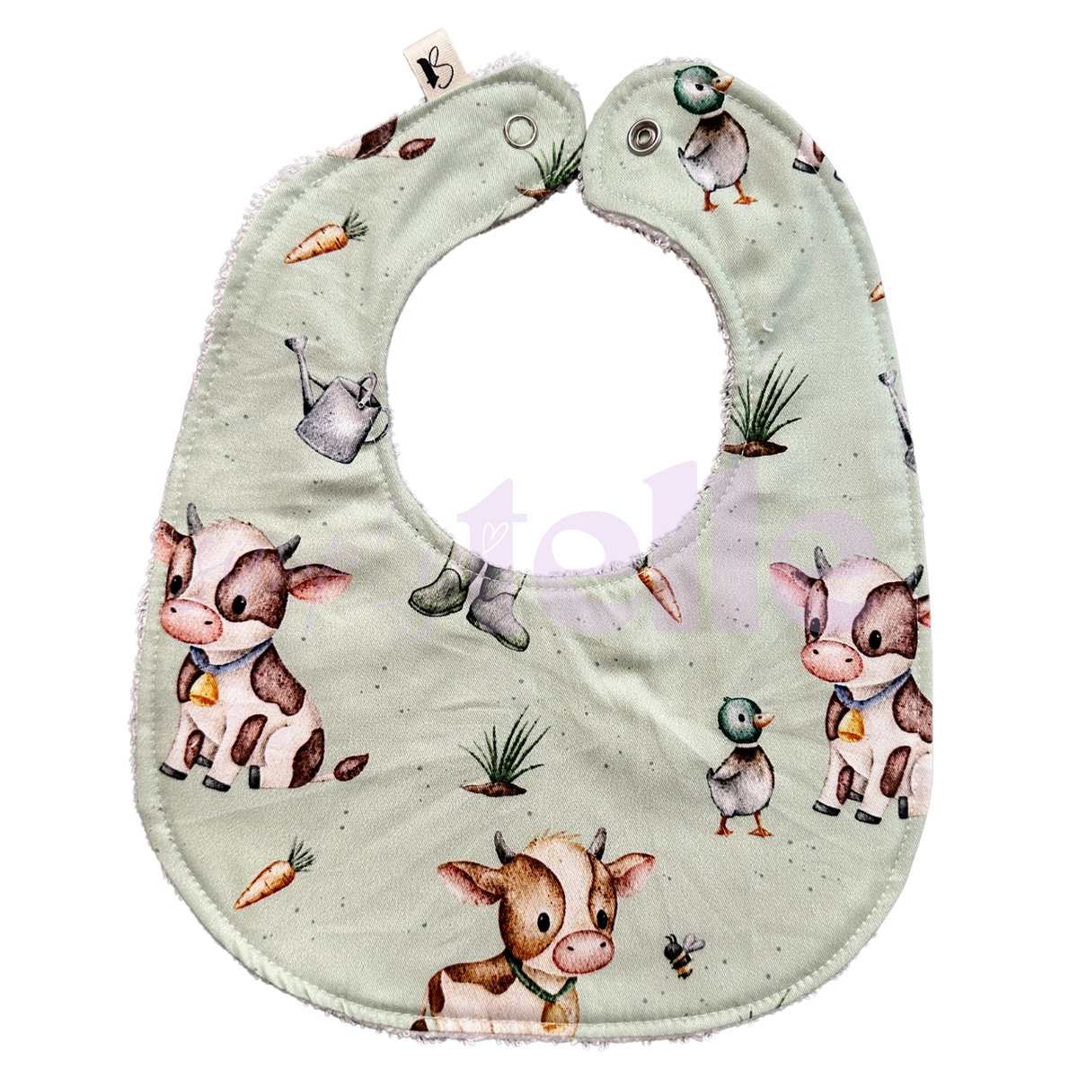 Sage Cows - Bib