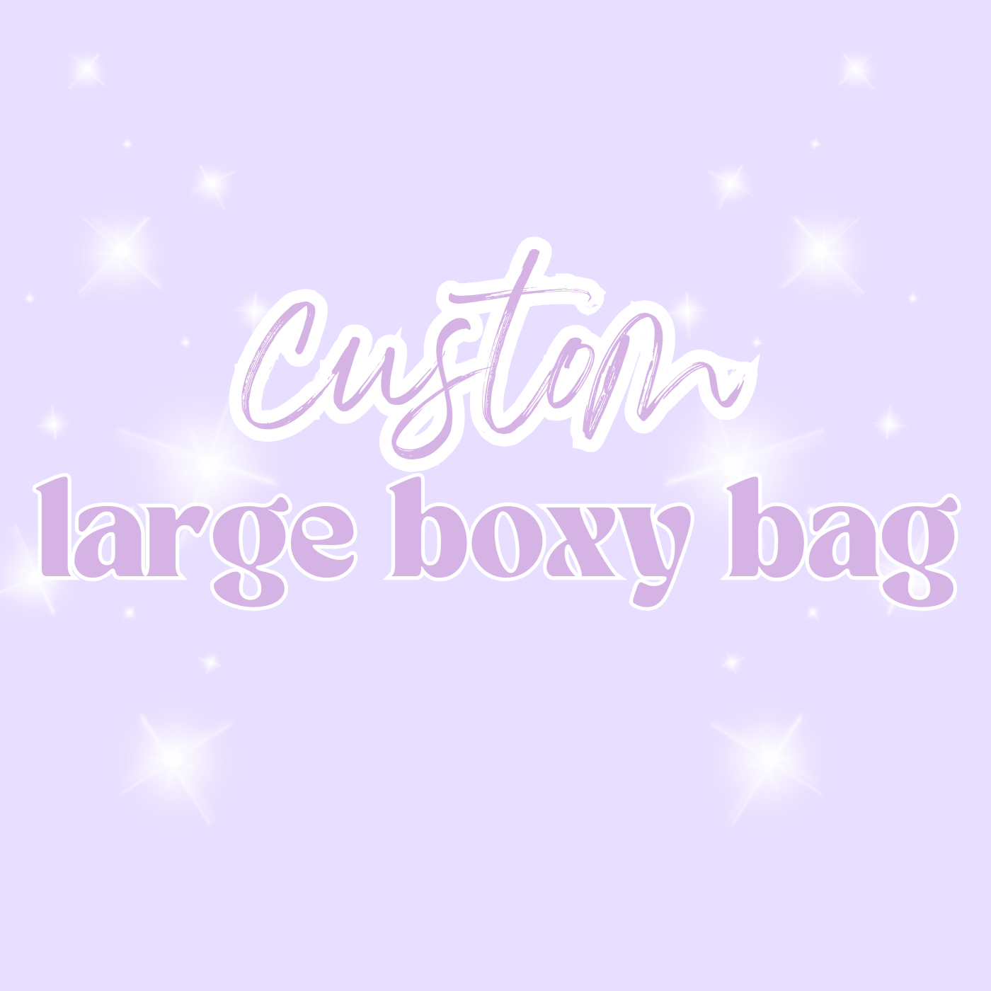 Large Boxy Bag Carry All - Custom