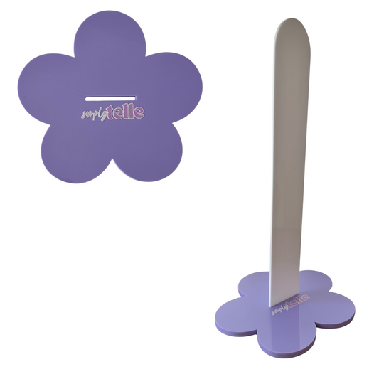 Lilac Flower - Scrunchie Stand