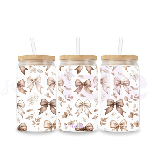 Neutral Bow | 16oz Stainless Steel Tumbler Sublimated