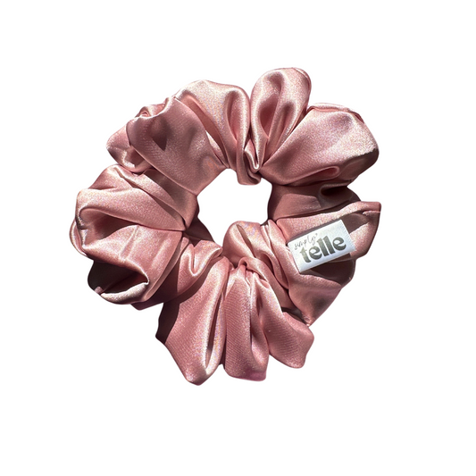 Dusty Rose Deluxe Satin - Regular Scrunchie
