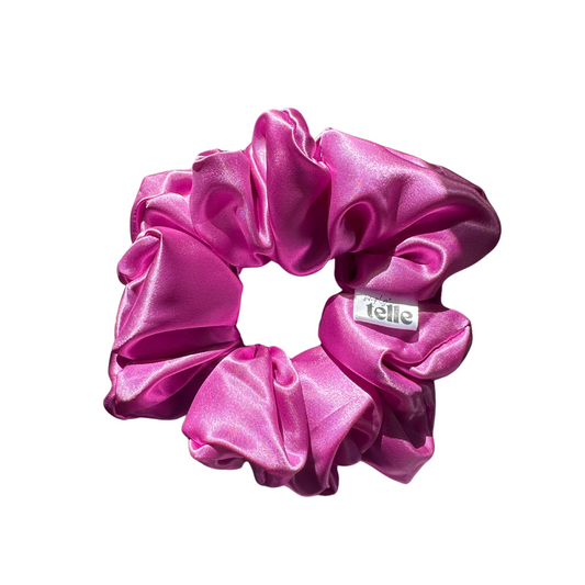 Magenta Deluxe Satin - XL Scrunchie