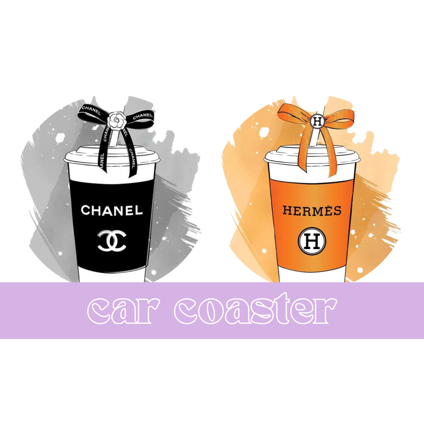 Boujee C and H - Car Coaster