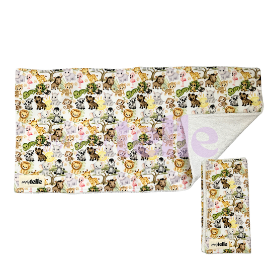 Zoo Animals - Burp Cloth