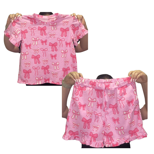 Kids | Pink Bow PJ's Set
