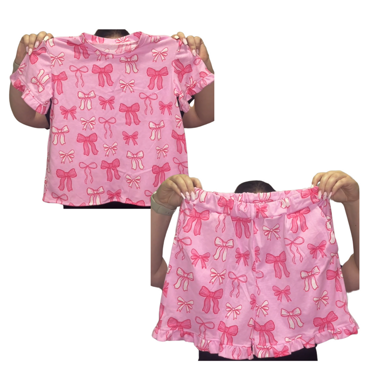 Kids - Pink Bow PJ's Set