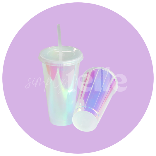 24oz Stadium Cold Cup Iridescent Blank