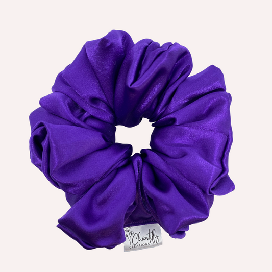 Purple Deluxe Satin - Regular Scrunchie