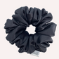 Black Deluxe Satin - Regular Scrunchie