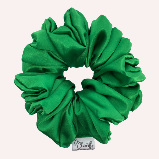 Emerald Deluxe Satin - Scrunchie