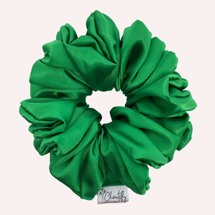 Emerald Deluxe Satin - Scrunchie